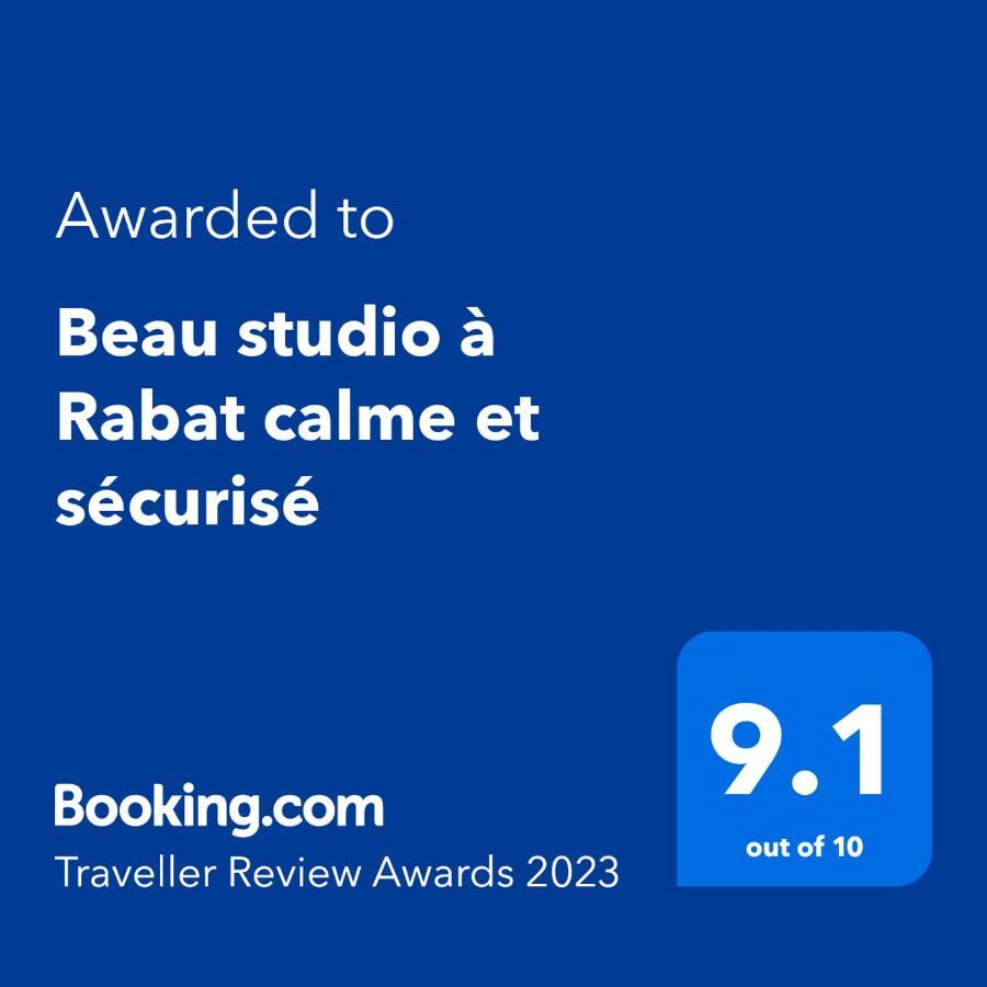 Beau studio à Rabat calme et sécurisé Exterior foto